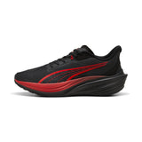 Puma darter Pro fade running shoes in black and for all time red - Side View 01