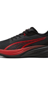 Puma darter Pro fade running shoes in black and for all time red - Side View 01
