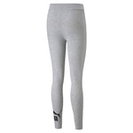 Puma essentials logo leggings women in gray - Back View