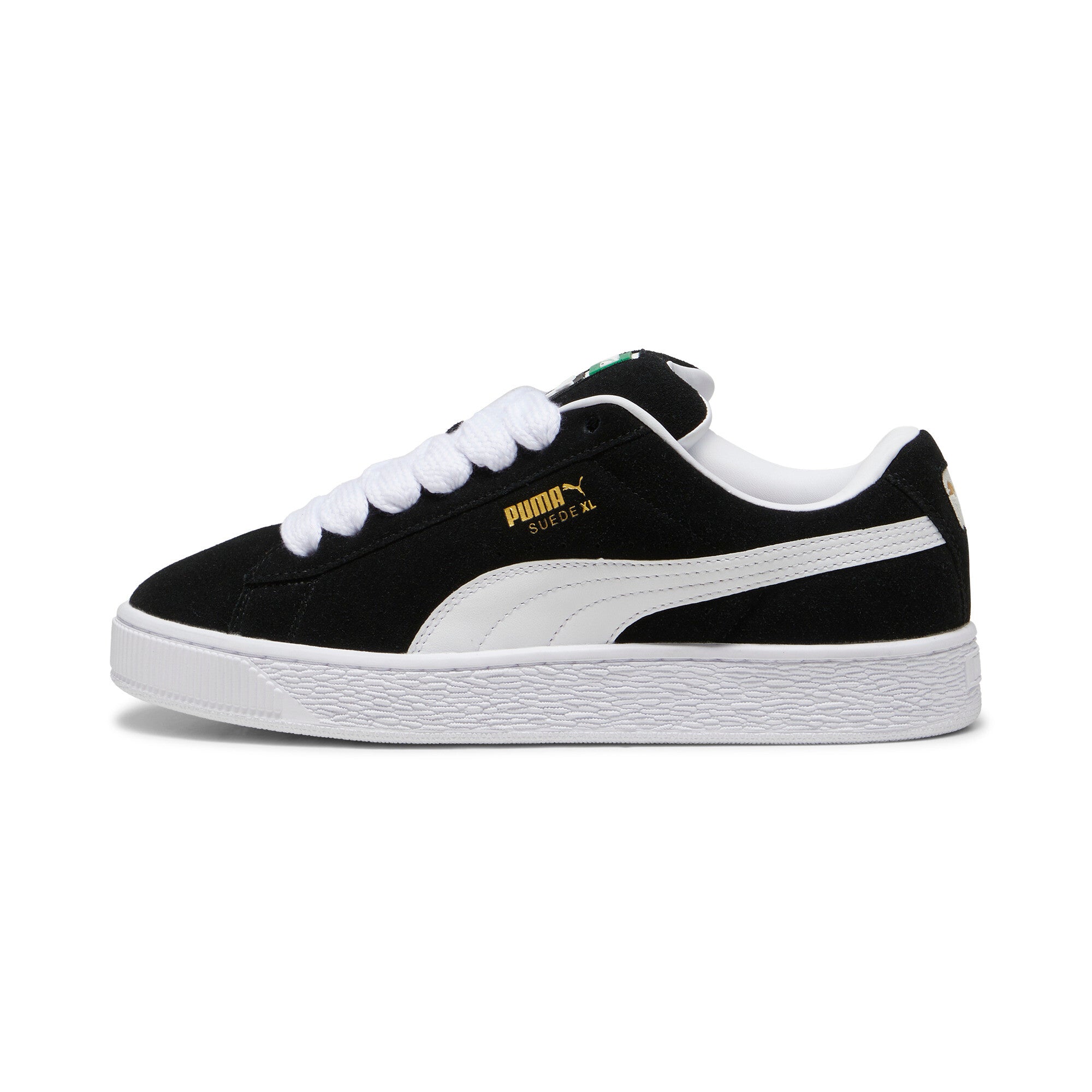 Puma suede XL sneakers in black and white - Side View 01