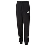 Puma power sweatpants youth in black - Front View