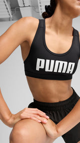 Puma 4keeps bra in black and white - Model Shot 02