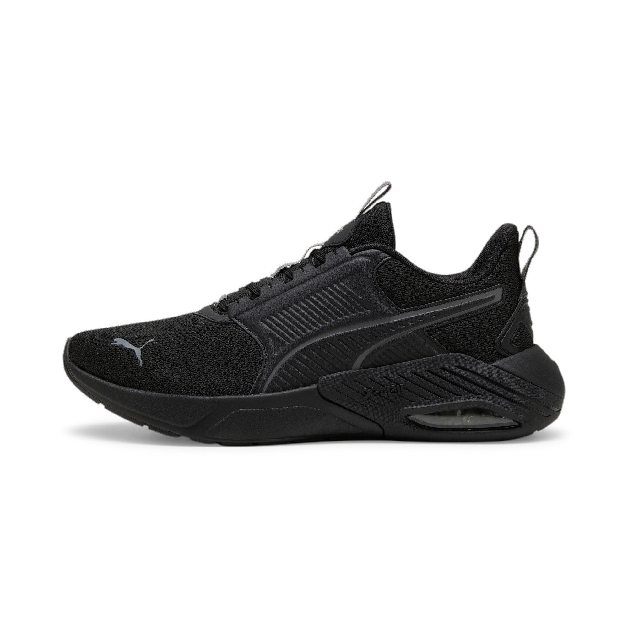 Puma X-cell nova FS running shoes in black and cool dark gray - Side View 01