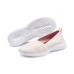 Puma adelina slip-on women's trainers in black - Front View