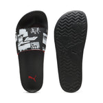 Puma swimming F1® leadcat 2.0 logo sandals in black - Side View 01