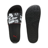 Puma swimming F1® leadcat 2.0 logo sandals in black - Side View 01