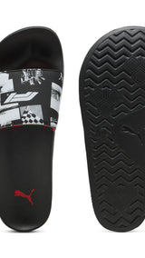 Puma swimming F1® leadcat 2.0 logo sandals in black - Side View 01