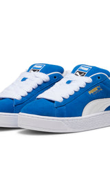 Puma suede XL sneakers in team royal and white - Front View