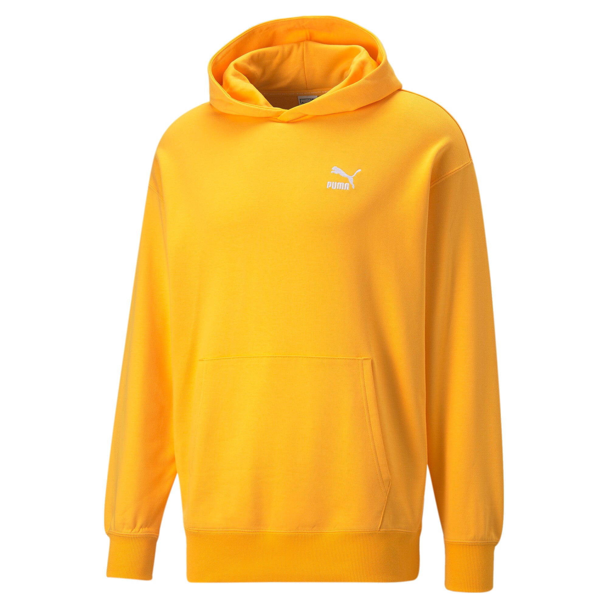 Puma classics relaxed hoodie men in orange - Front View