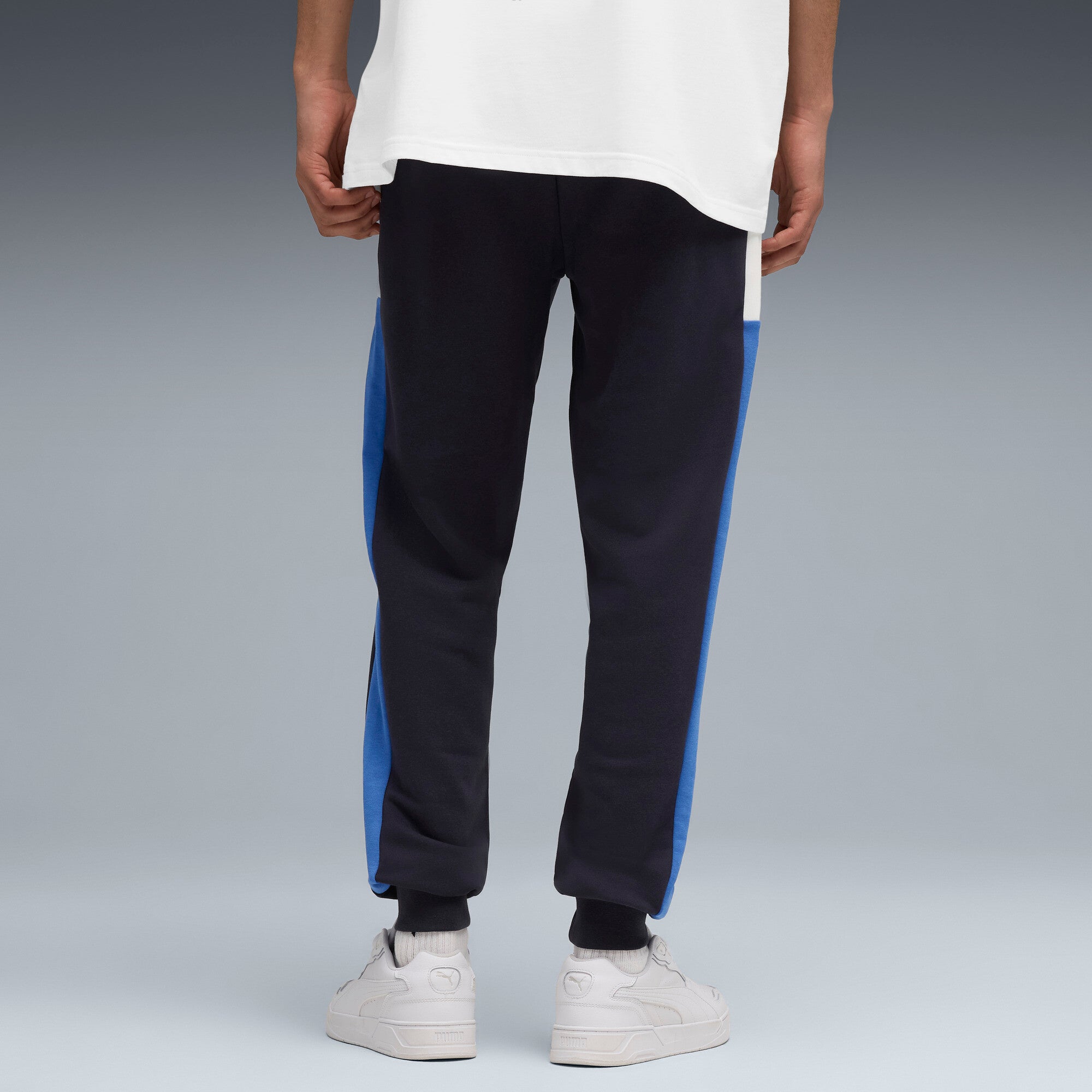 PUMA ESSENTIALS block sweatpants - new navy