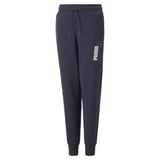 Puma alpha sweatpants in blue - Front View