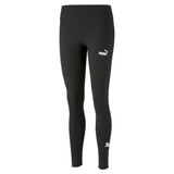Puma essentials+ logo power leggings women in black - Front View