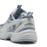 Puma milenio tech sneakers in white and peaceful blue - Back View
