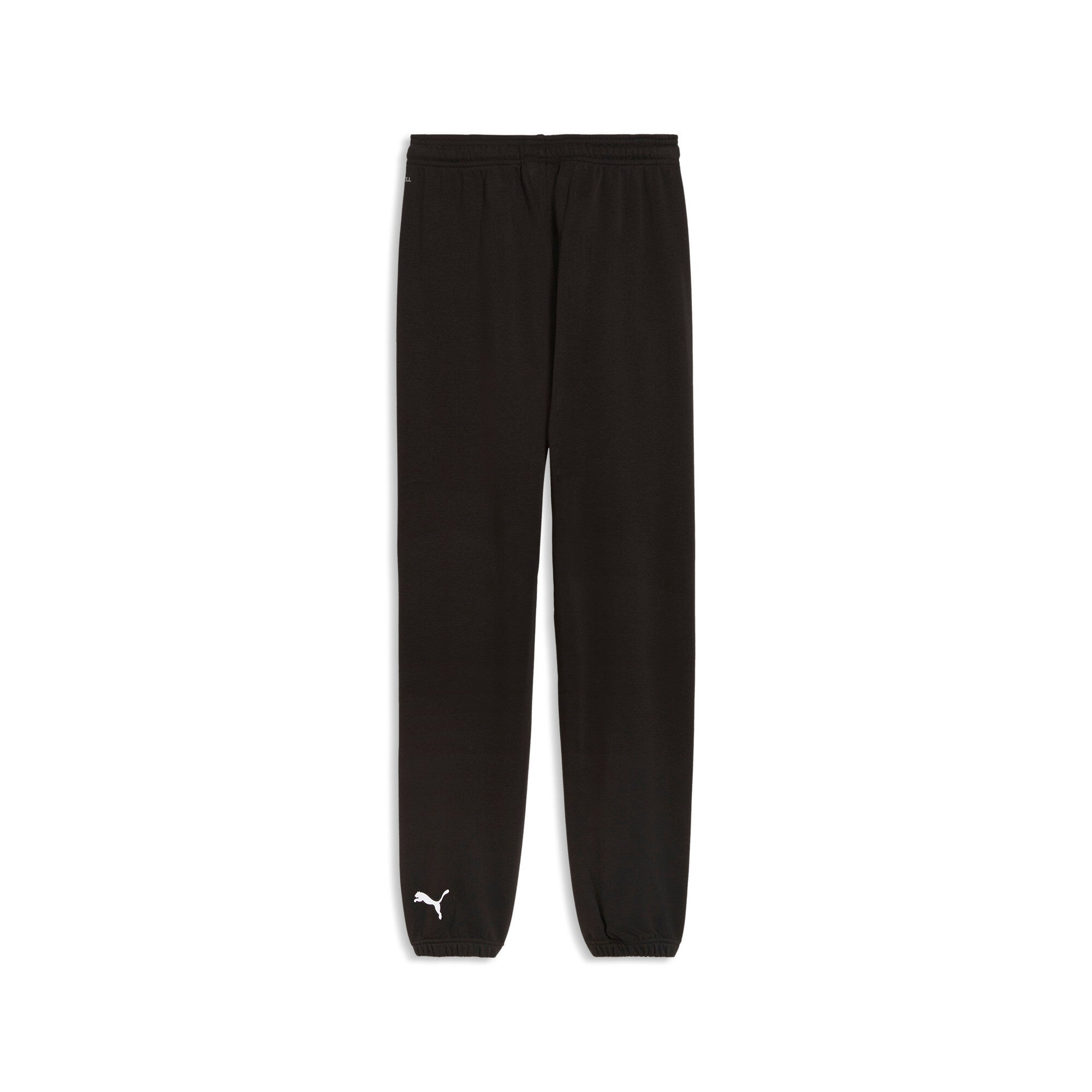 PUMA graphics training jogger pants men in black — back view