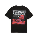 PUMA scuderia ferrari speed tee men in black — back view