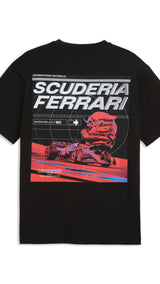 PUMA scuderia ferrari speed tee men in black — back view