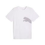 Puma train all day big logo tee in white - Front View