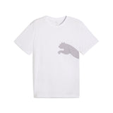 Puma train all day big logo tee in white - Front View