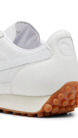 Puma easy rider leather sneakers in white - Back View