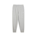 Puma essentials elevated pants in light gray heather - Front View