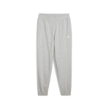 Puma essentials elevated pants in light gray heather - Front View