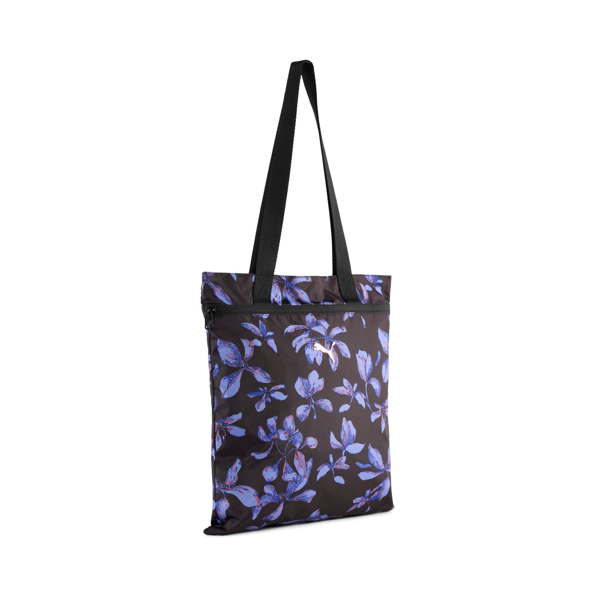 PUMA pop tote in black and purple