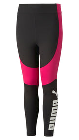Puma favourite high-waist 7/8 tights in black - Front View