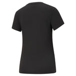 Puma essentials logo tee in black - Back View