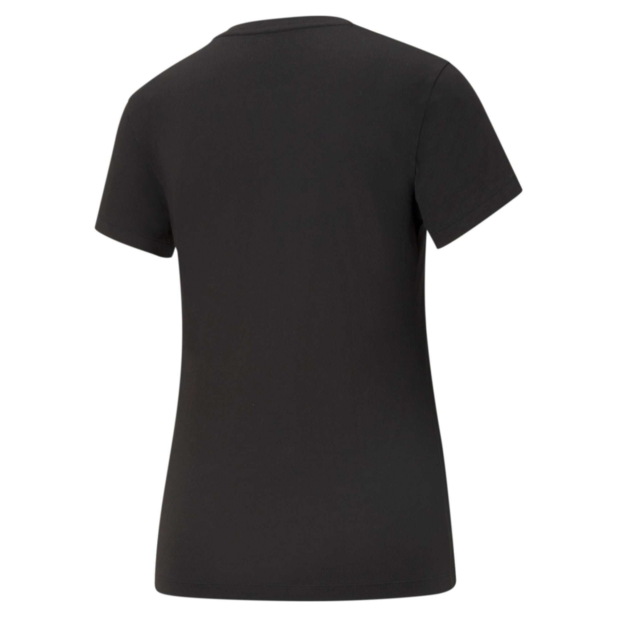 Puma essentials logo tee in black - Back View