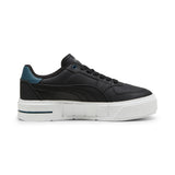 Puma cali court leather sneakers in gray skies and white - Side View 03