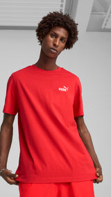 Puma essentials tape tee in for all time red - Model Shot 01