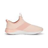 Puma training better foam prowl slip on shoes in pink - Side View 03