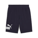 Puma essentials big no. 1 logo 10" shorts in black - Back View