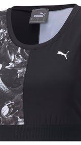 Puma training untmd cropped tank top in black - Front View