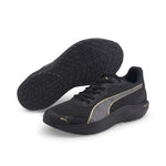 Puma running feline profoam safari glam shoes in black - Front View