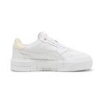 Puma cali court leather sneakers in white and creamy vanilla - Side View 03