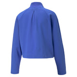 Puma t7 track jacket women in blue - Back View