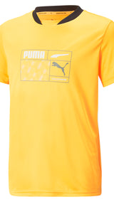 Puma active sports graphic tee youth in black - Front View