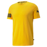 Puma power short sleeve cat tee in black - Front View