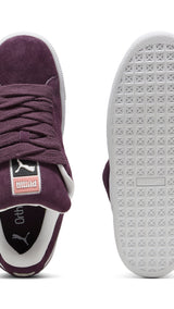 Puma suede XL sneakers in midnight plum and white - Side View 02