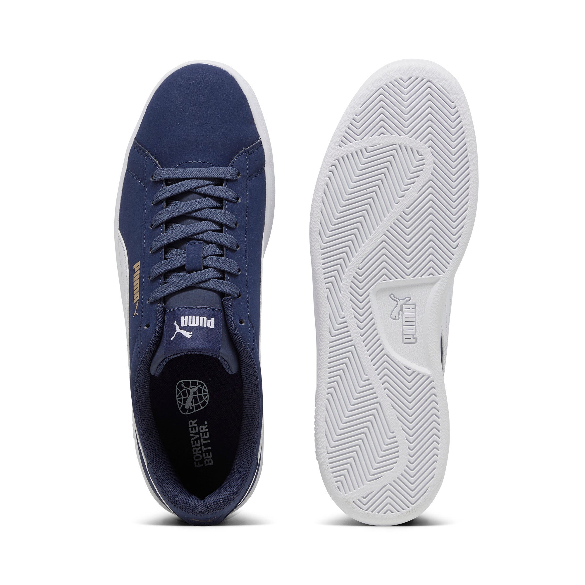 Puma smash 3.0 buck sneakers in black - Side View 02