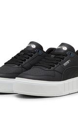 Puma cali court leather sneakers in gray skies and white - Front View