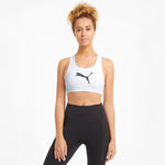 Puma mid impact 4keeps training bra in black - Model Shot 01