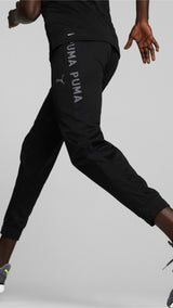 Puma train fit pwrfleece jogger in black - Model Shot 03