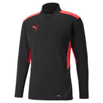 Puma individualcup training quarter-zip men's football top in black - Front View