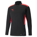 Puma individualcup training quarter-zip men's football top in black - Front View