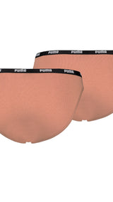 Puma bikini underwear women (2-pack) in brown - Back View