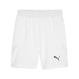 Puma teamFINAL football shorts in white and black - Front View