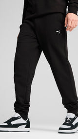Puma essentials elevated pants in black - Model Shot 01
