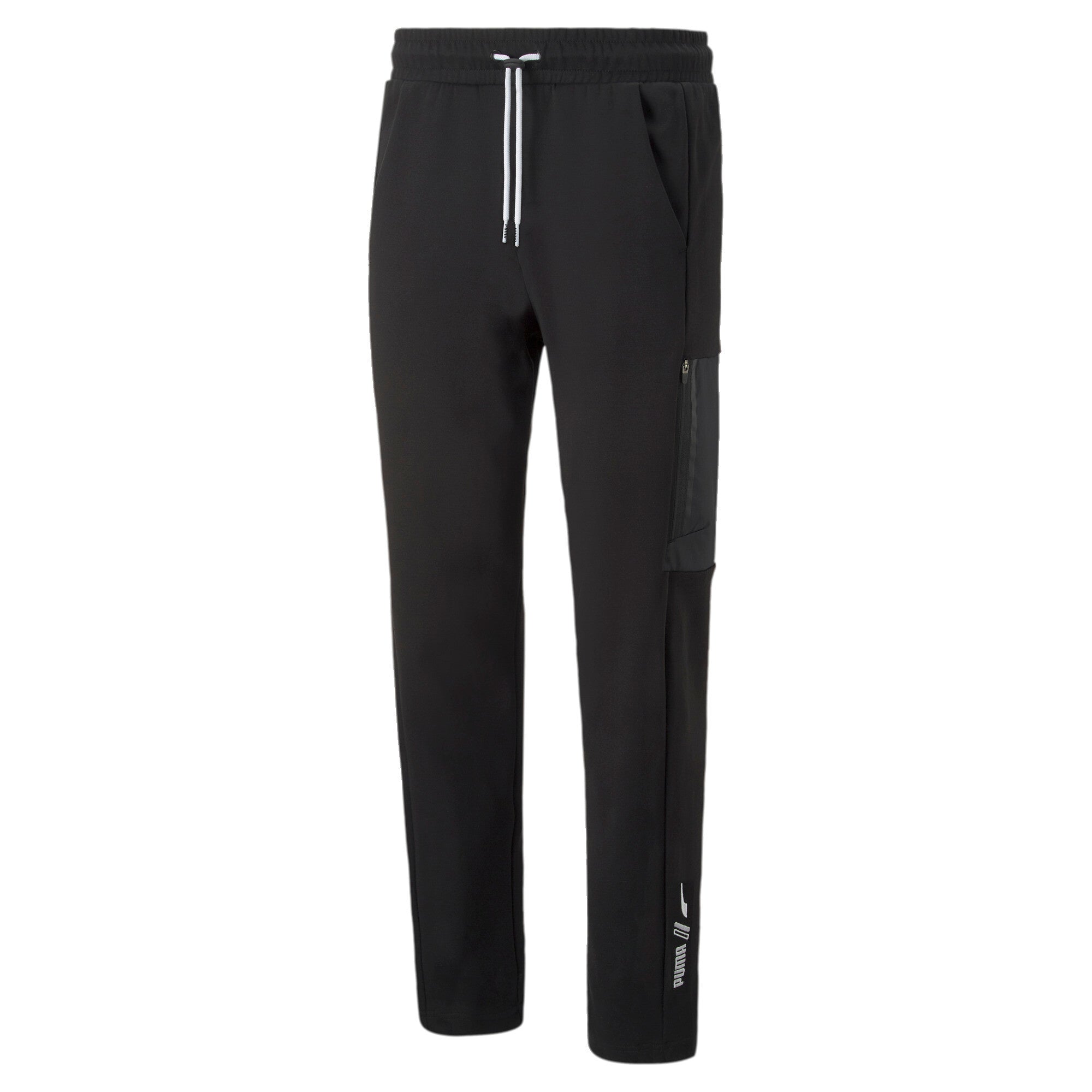 Puma rad/cal cargo pants in black - Front View